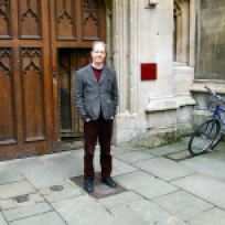Professor Adam Roberts outside Pembroke College, Oxford